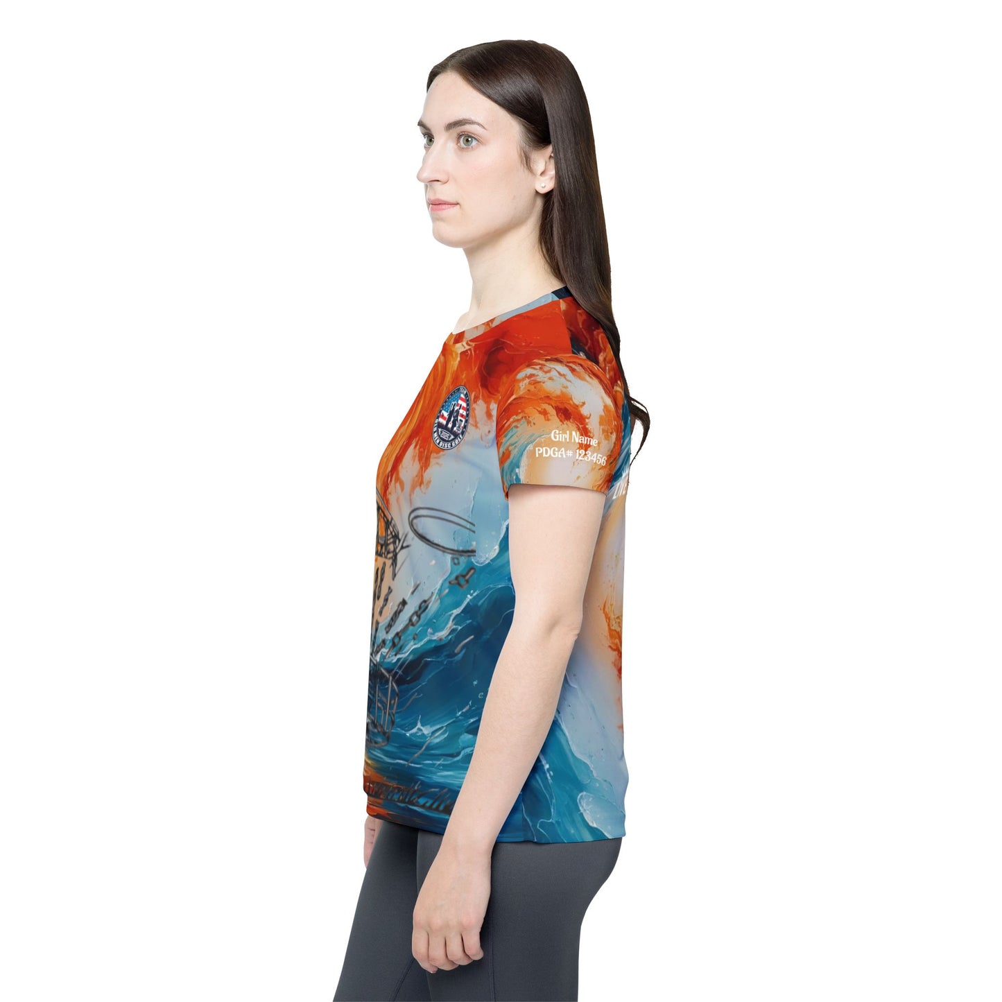 Fire and Water Women's Disc Golf Jersey