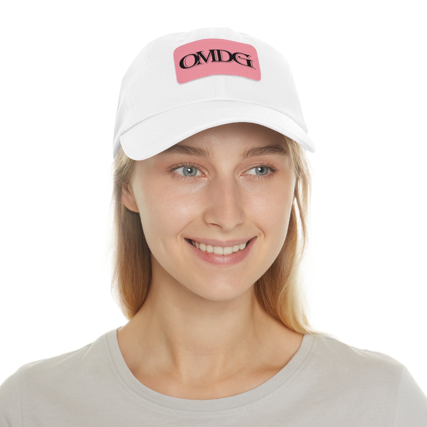 OMDG Black Lettering Leather - Casual and Trendy Accessory for Everyday Wear