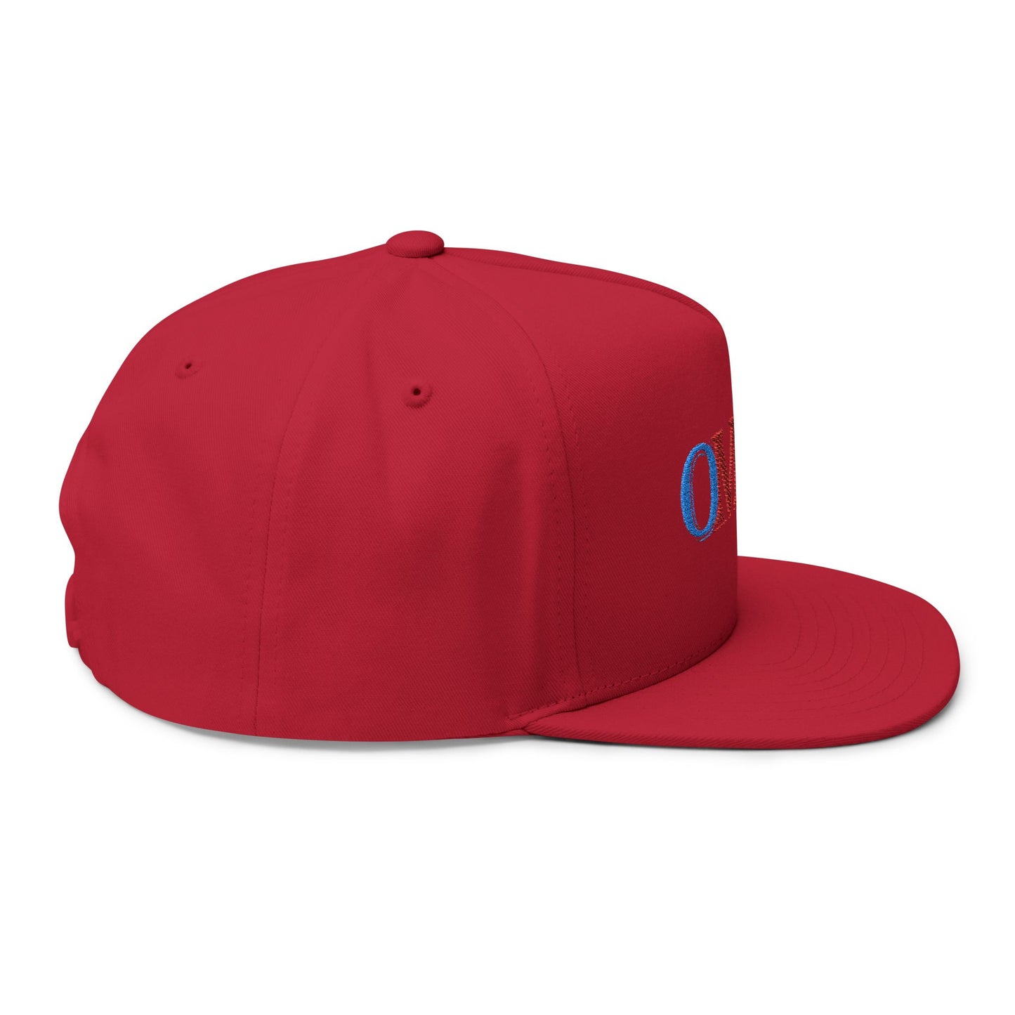 OMDG Color Embroidered Flat Bill Cap - Trendy Streetwear Hat