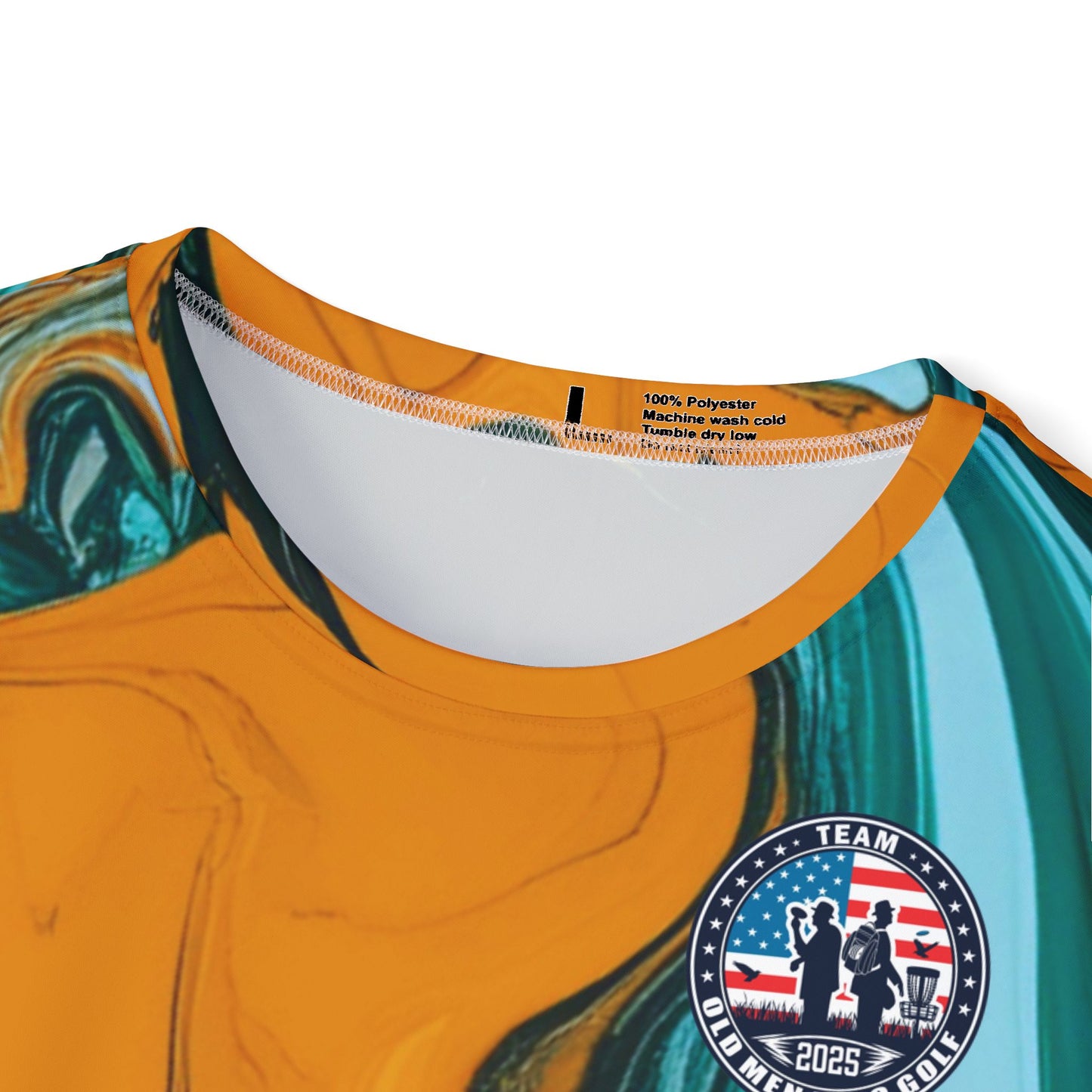 Teal and Fold Men's Disc Golf jersey