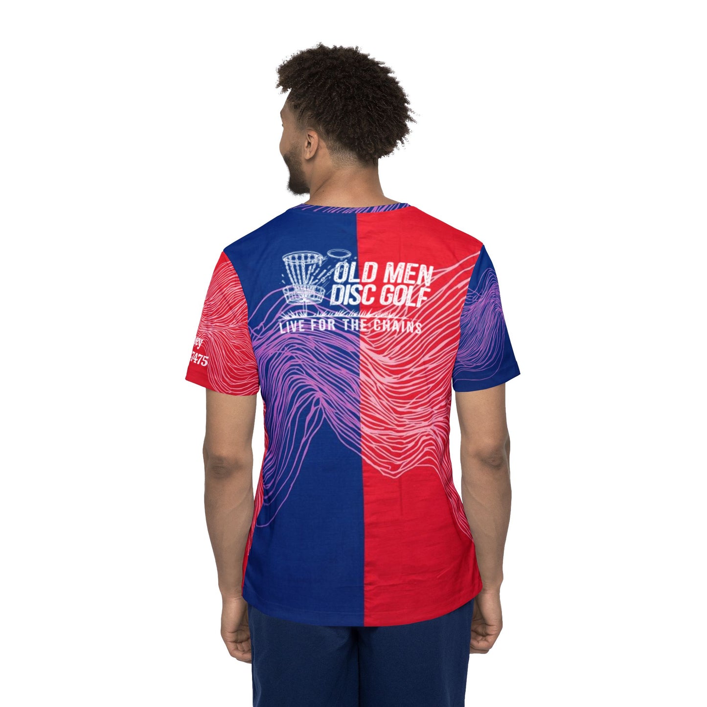 Red and Blue Electrons Men's Sports Jersey (AOP)