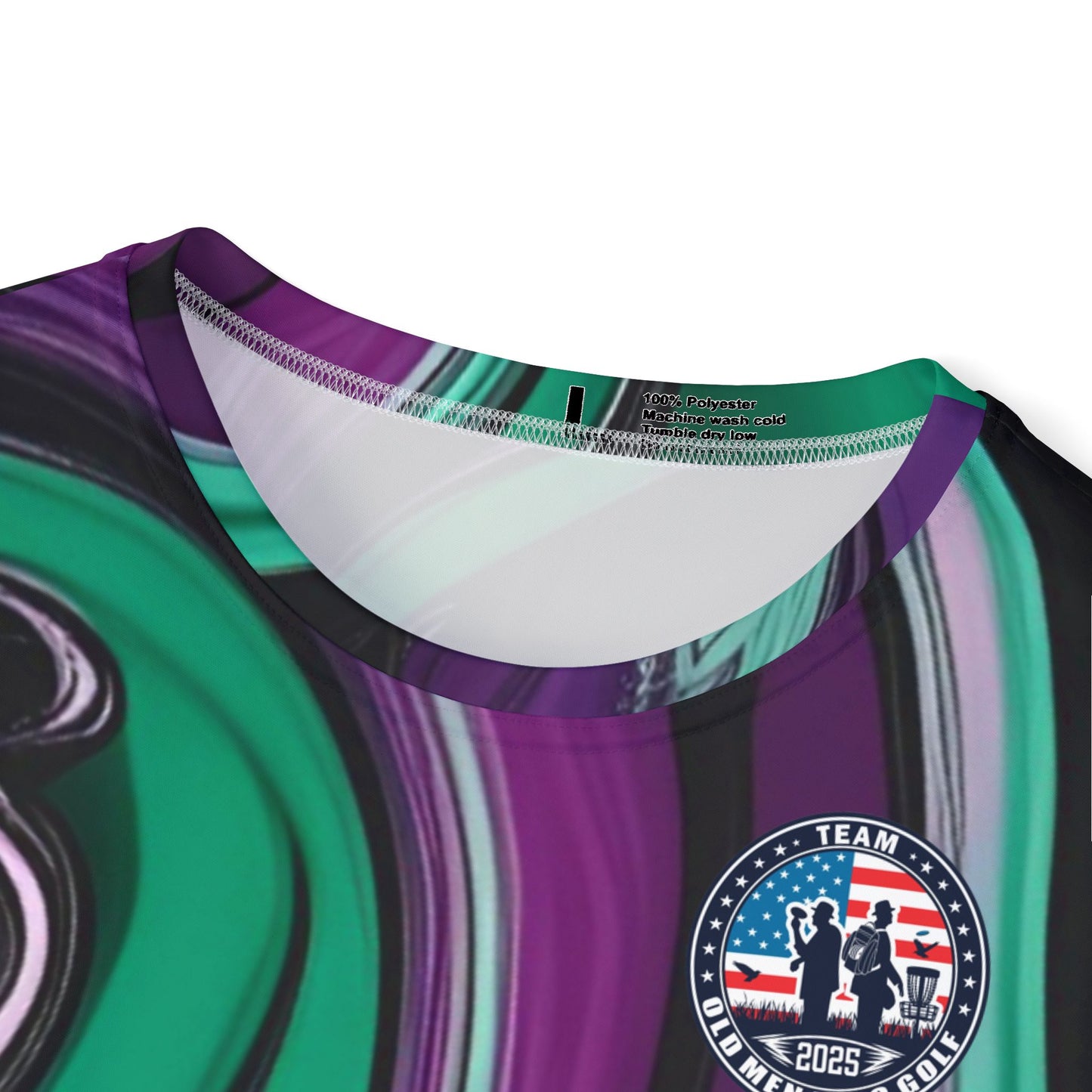Green and Purple Men's Disc Golf Jersey