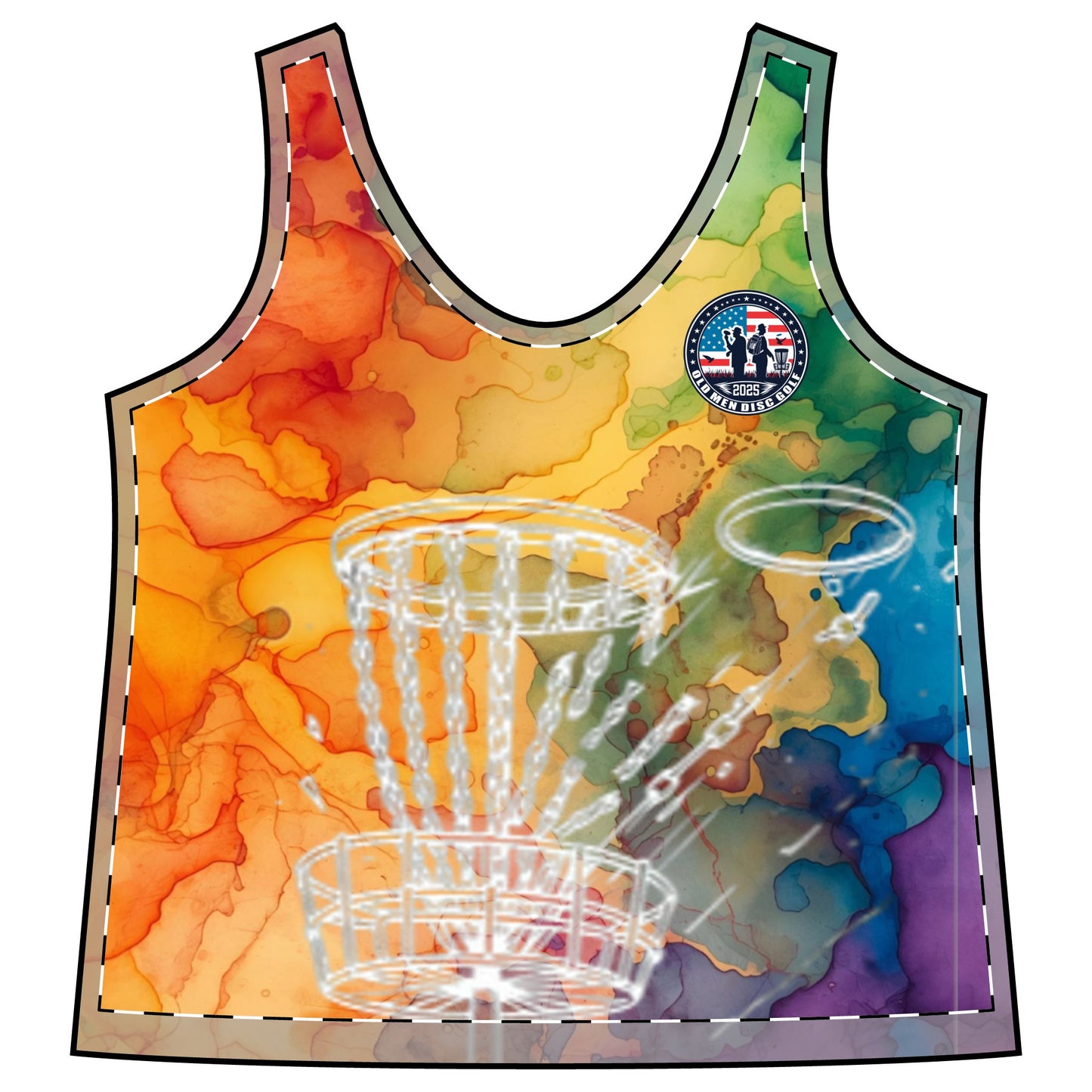 Watercolor Women's Sporty Racerback Tank