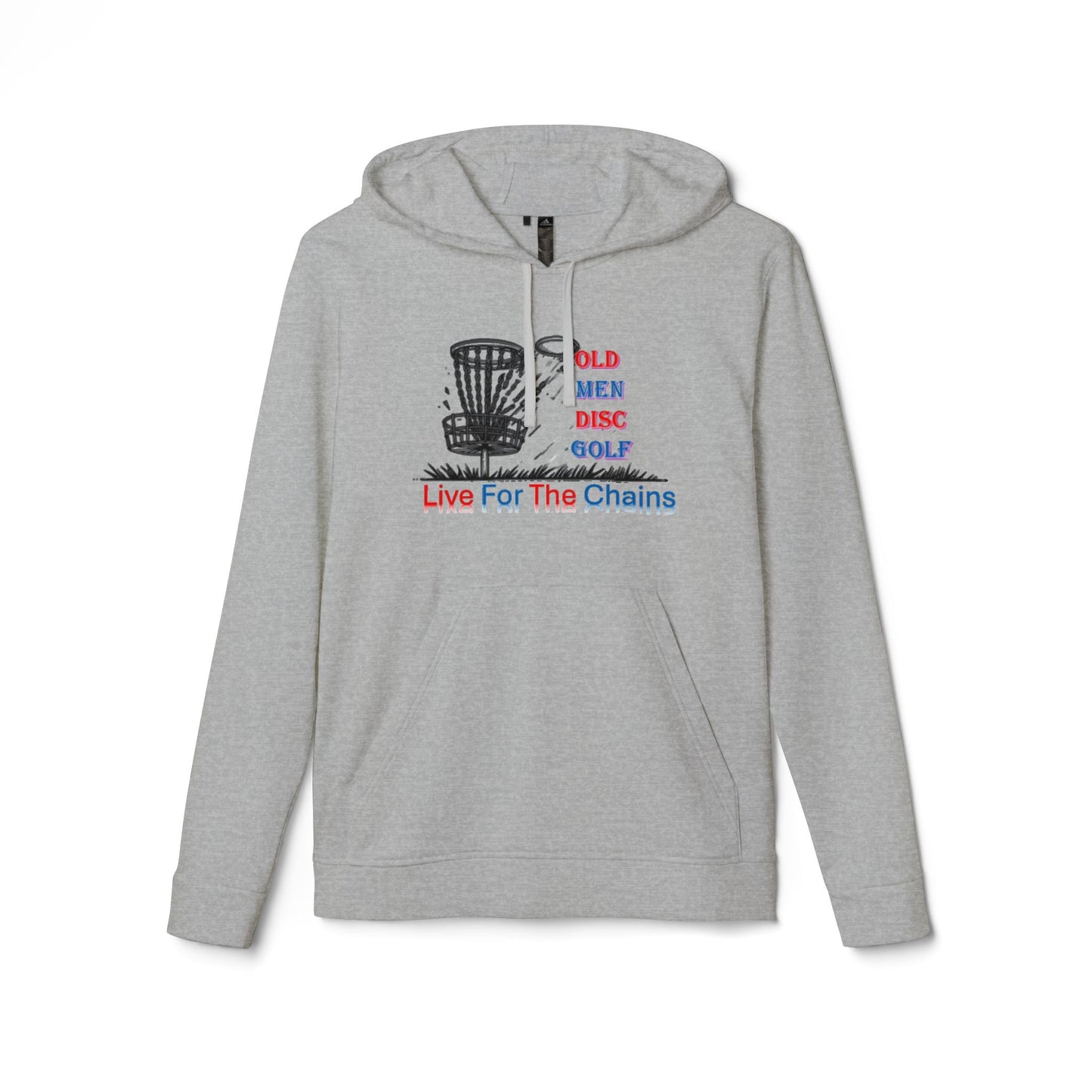 Adidas Unisex Fleece Hoodie - Live For The Chains Disc Golf Apparel