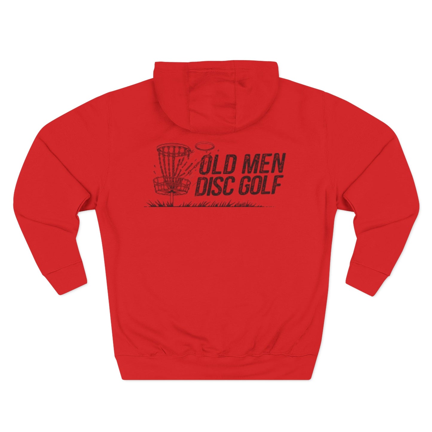 Old Man Kris - Old Men Disc Golf Cozy Three-Panel Fleece Hoodie