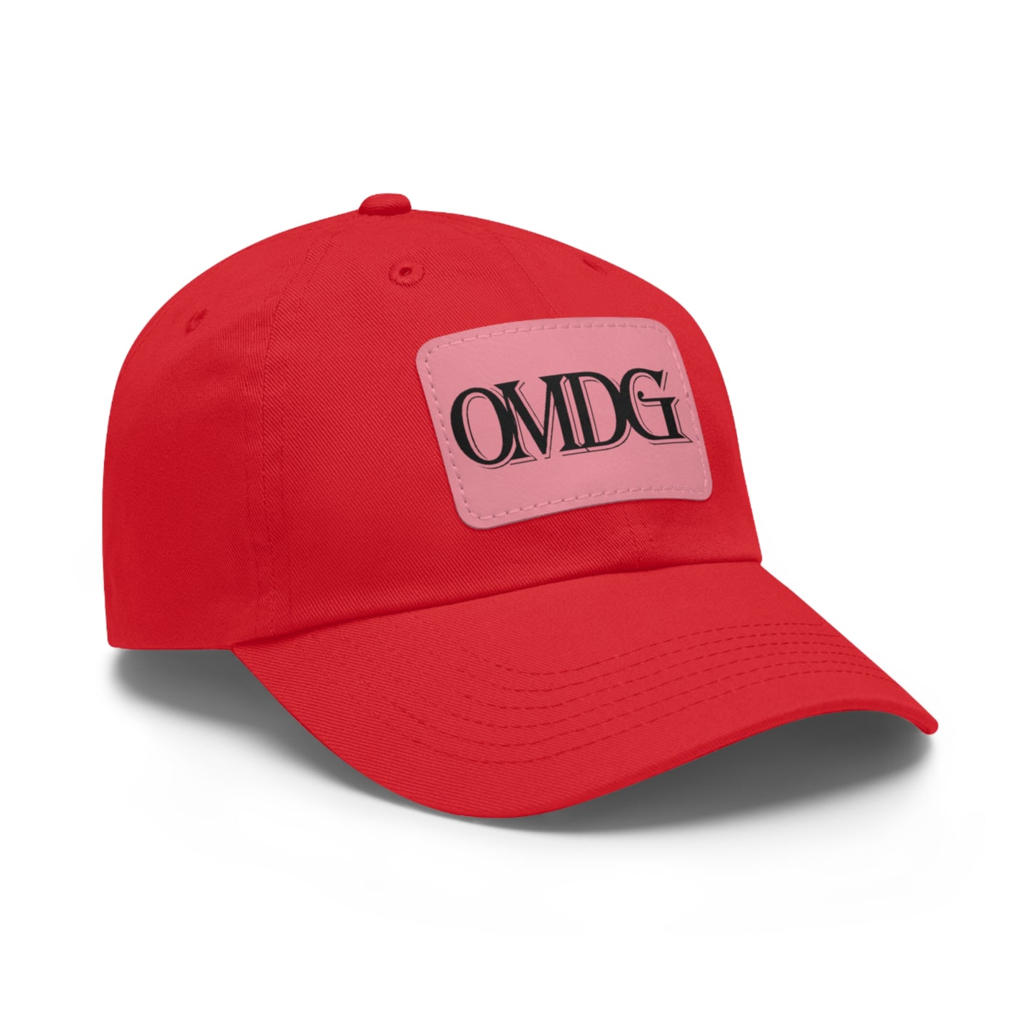 OMDG Black Lettering Leather - Casual and Trendy Accessory for Everyday Wear