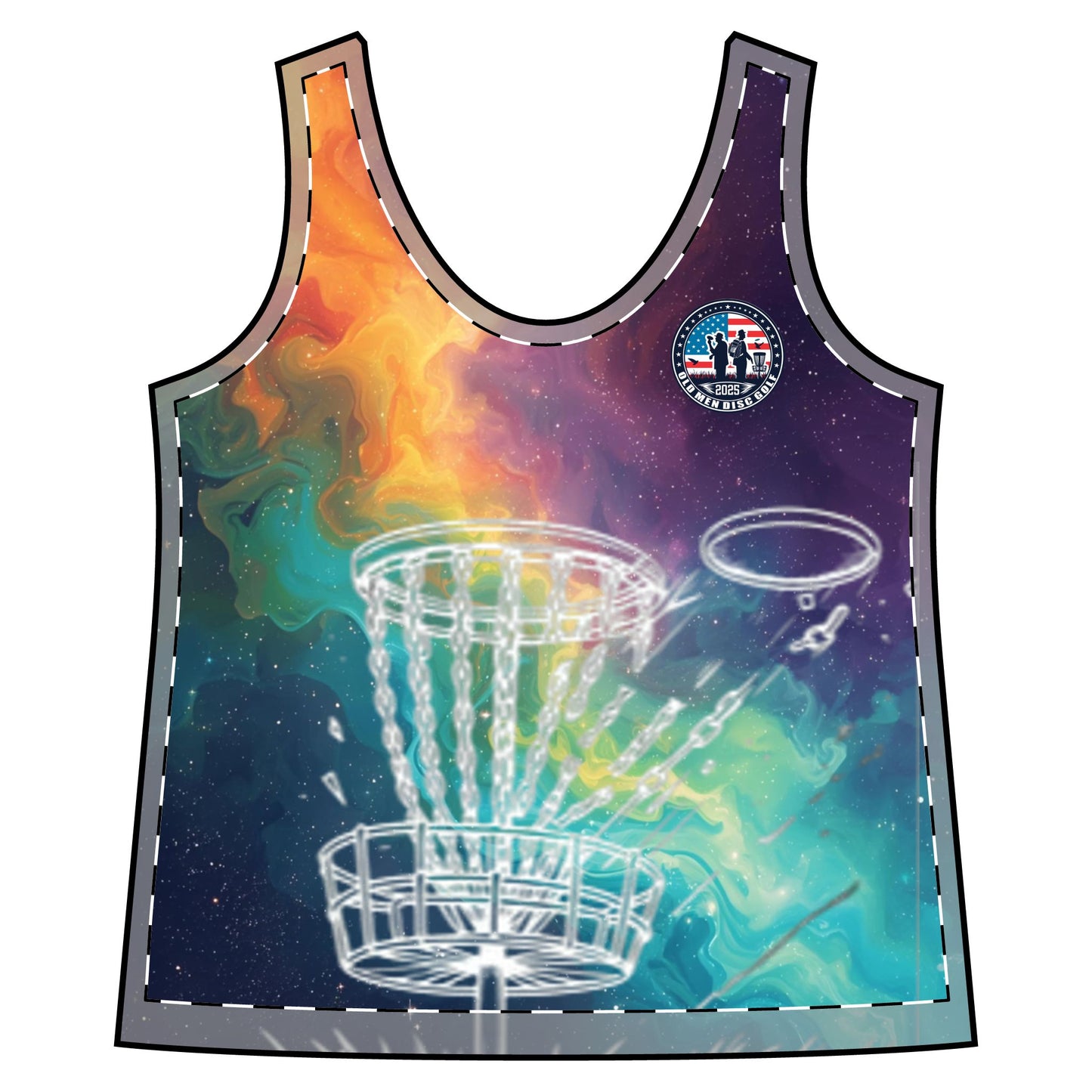 Colorful Galaxy Women's Sporty Racerback Tank