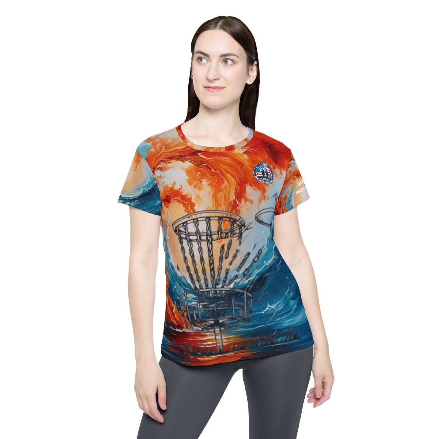 Fire and Water Women's Disc Golf Jersey