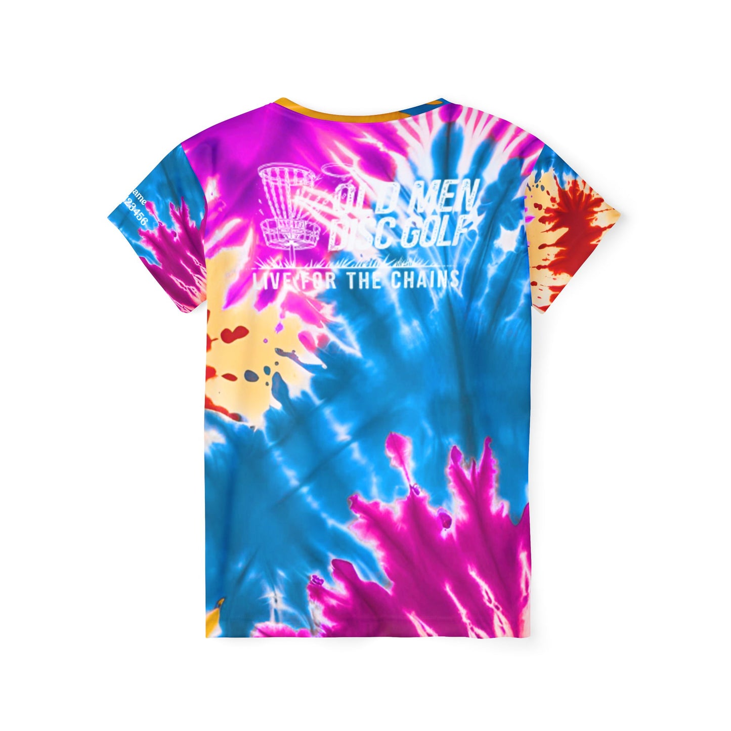 Splattered Tie-Dyed Women's Disc Golf Jersey