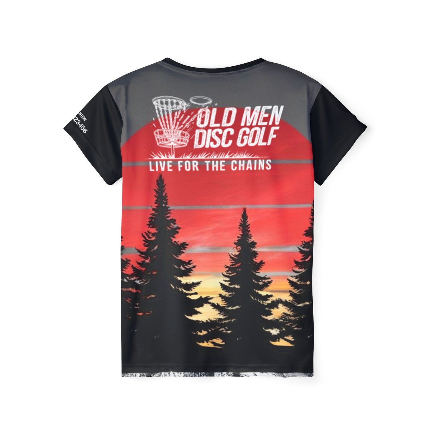 Trees and Sunset Women's Disc Golf Jersey