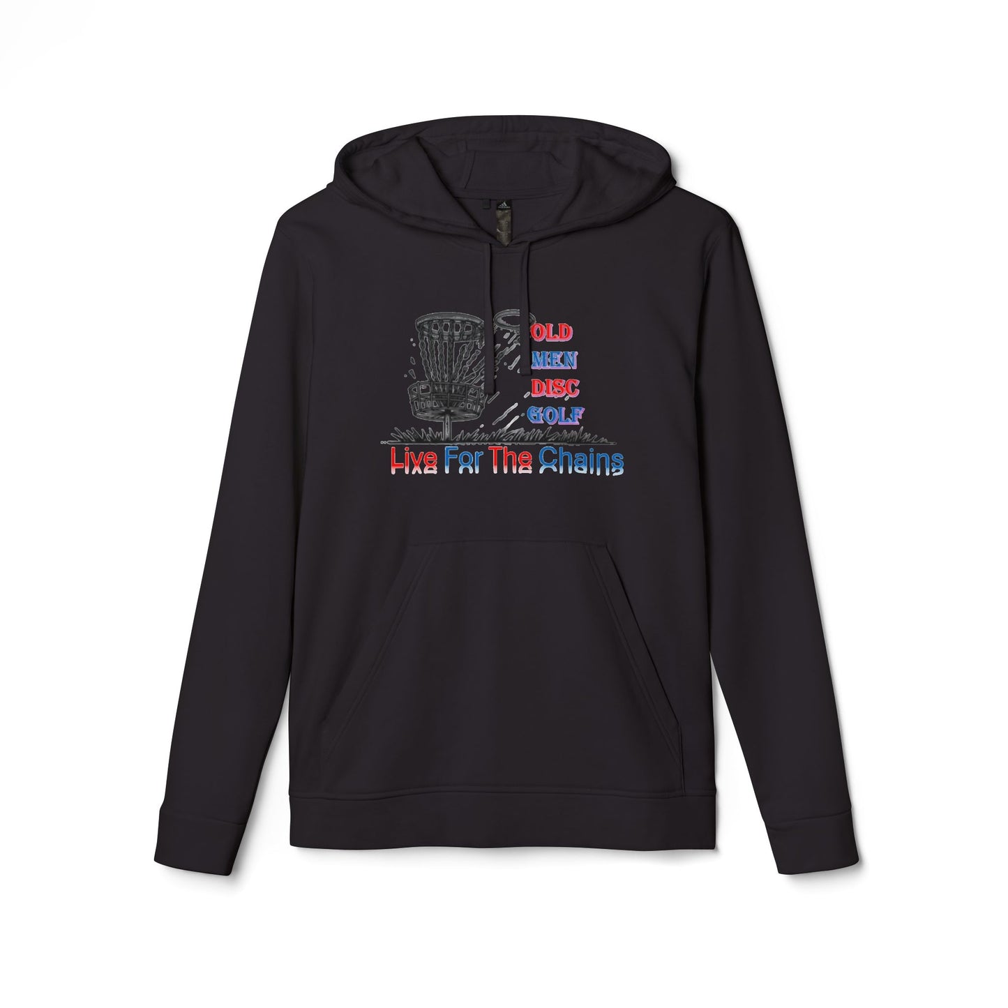 Adidas Unisex Fleece Hoodie - Live For The Chains Disc Golf Apparel