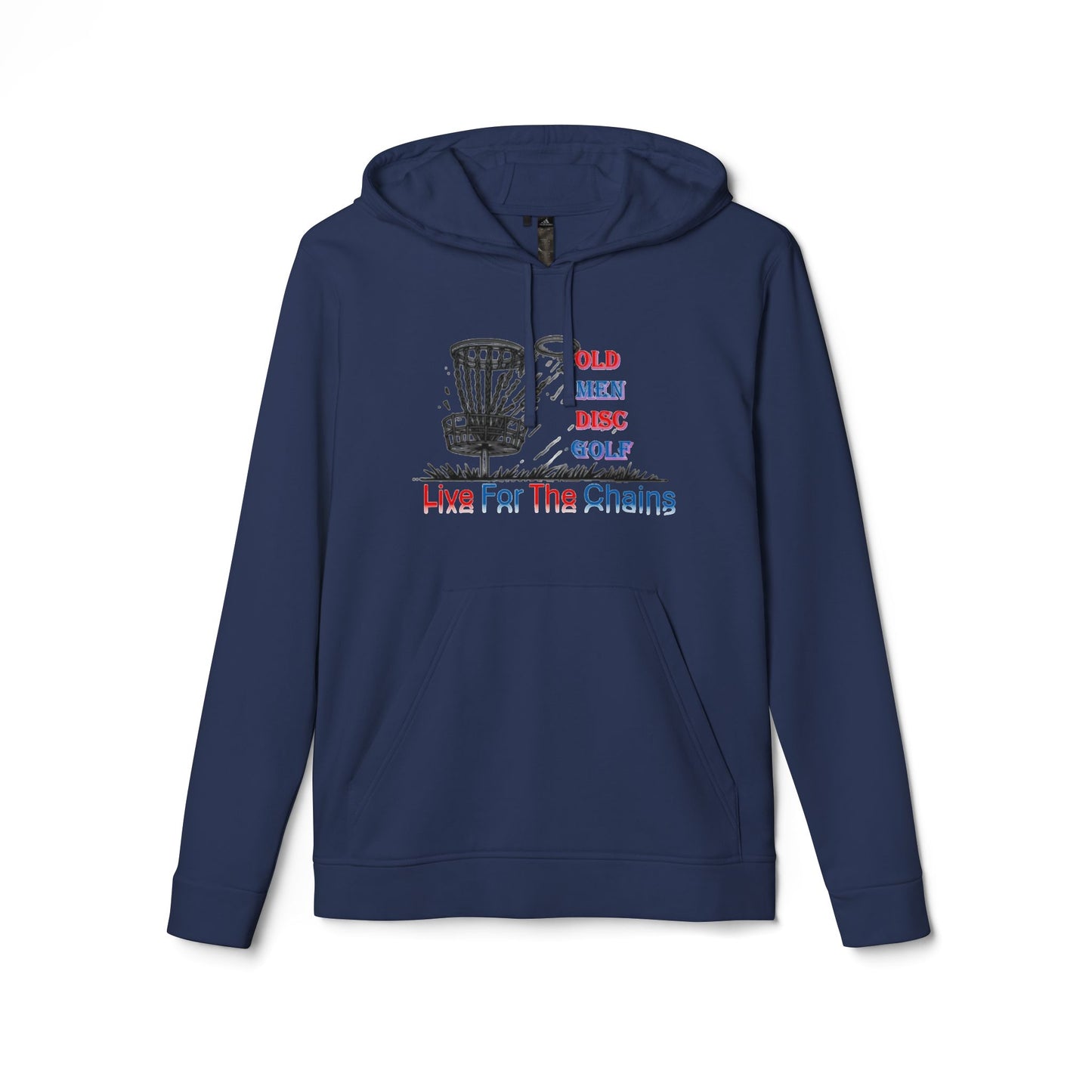 Adidas Unisex Fleece Hoodie - Live For The Chains Disc Golf Apparel