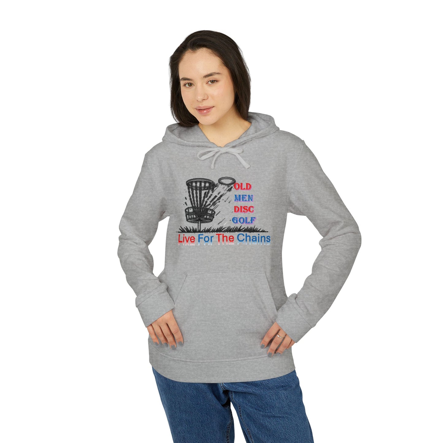 Adidas Unisex Fleece Hoodie - Live For The Chains Disc Golf Apparel