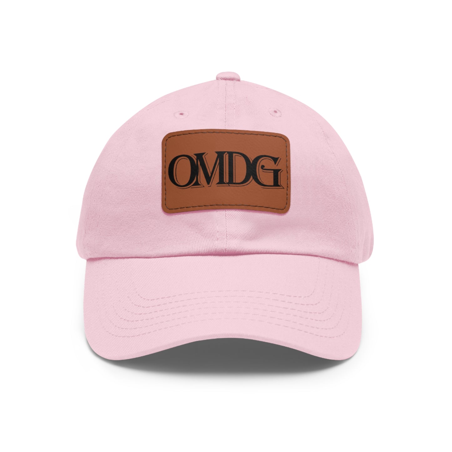 OMDG Black Lettering Leather - Casual and Trendy Accessory for Everyday Wear