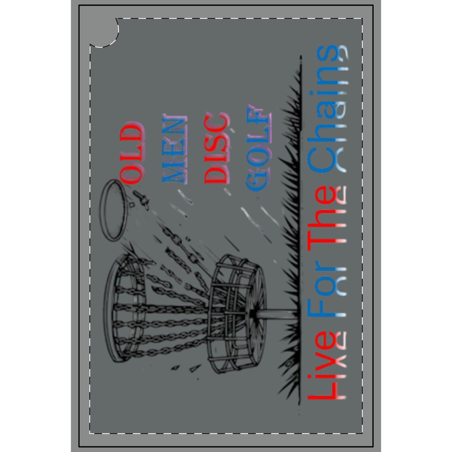 Live For The Chains Golf Towel - Perfect for Disc Golf Enthusiasts