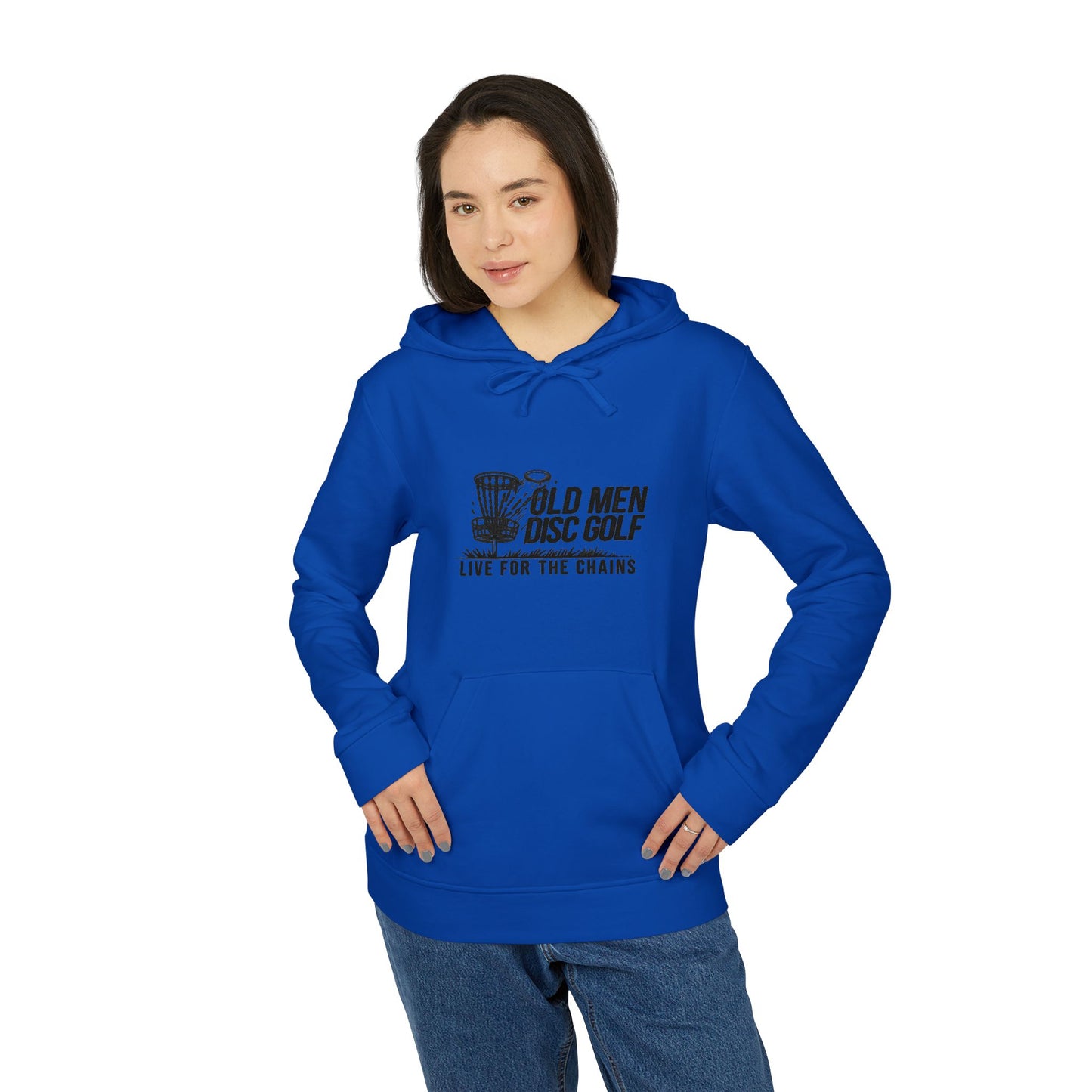 Old Man Kris Adidas Unisex Hoodie - Live for the Chains - Comfortable Fleece Pullover