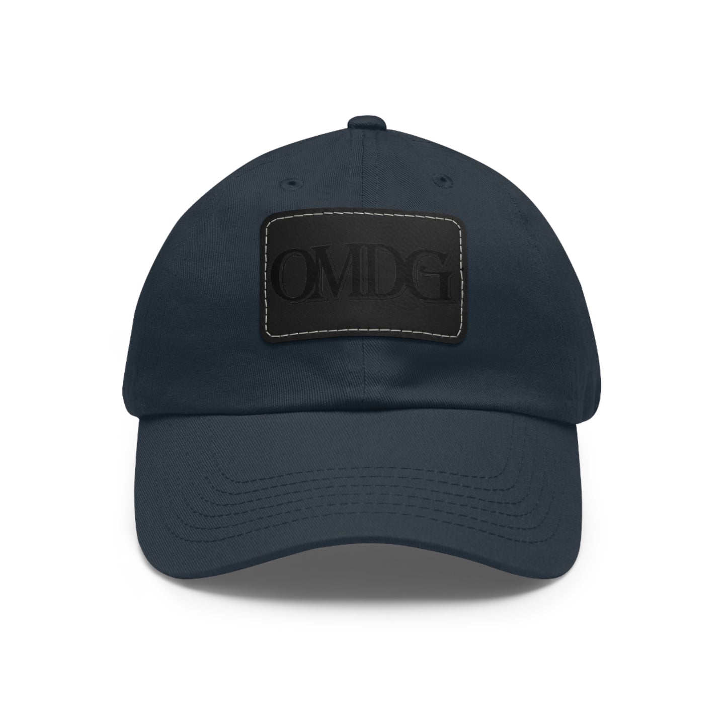 OMDG Black Lettering Leather - Casual and Trendy Accessory for Everyday Wear