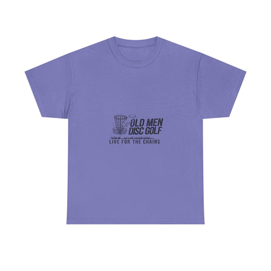 Live For The Chains Black Lettering Unisex Heavy Cotton Tee
