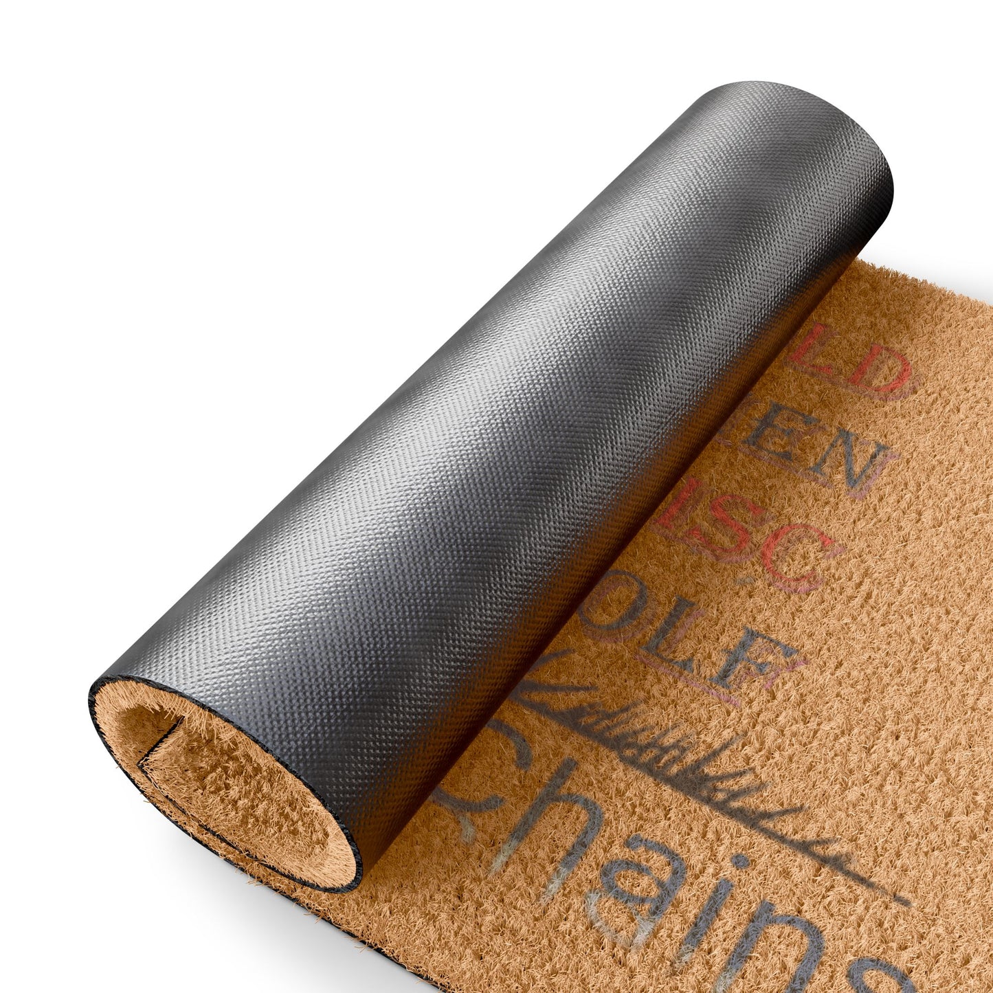 "Live For The Chains" color door mat