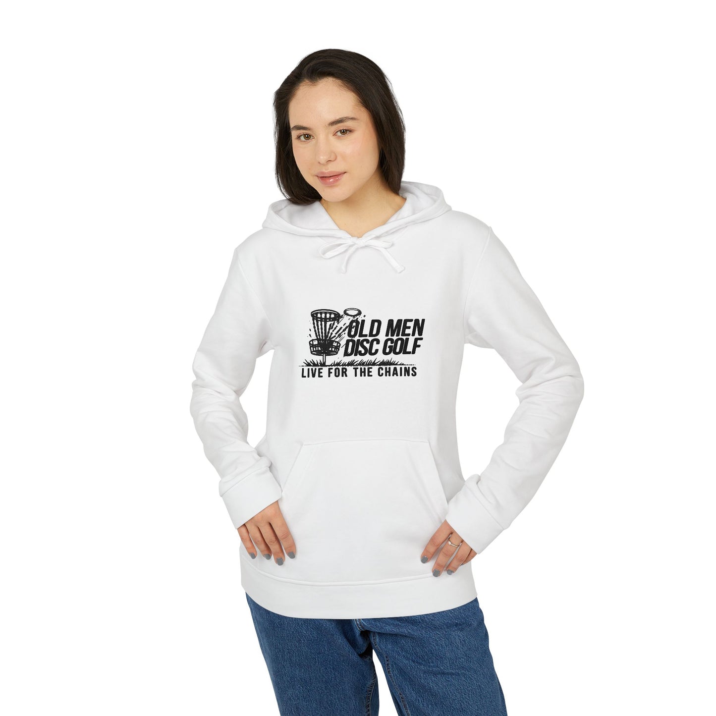 Old Man Kris Adidas Unisex Hoodie - Live for the Chains - Comfortable Fleece Pullover