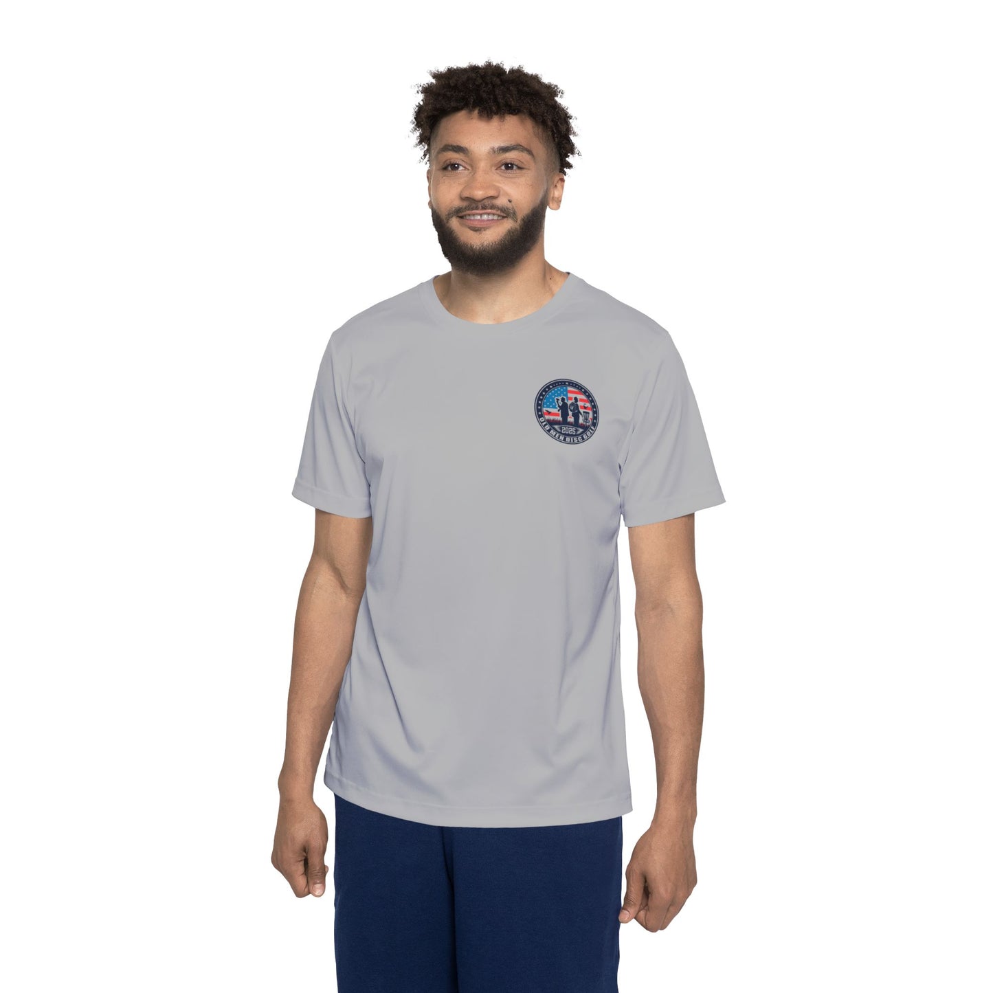 Light Grey Men's Disc Golf Sports Jersey | Live For The Chains