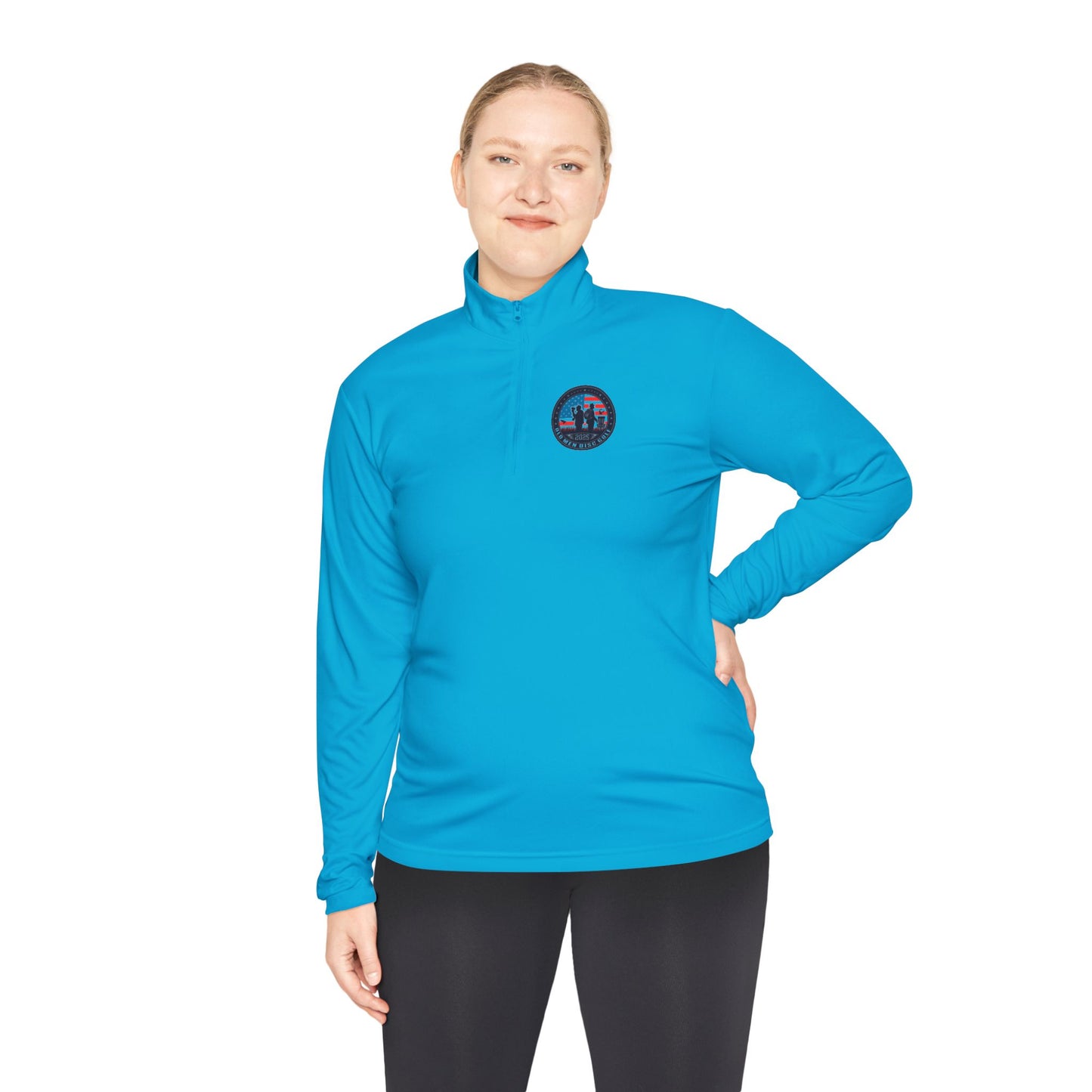 Old Men Disc Golf Unisex Quarter-Zip Pullover
