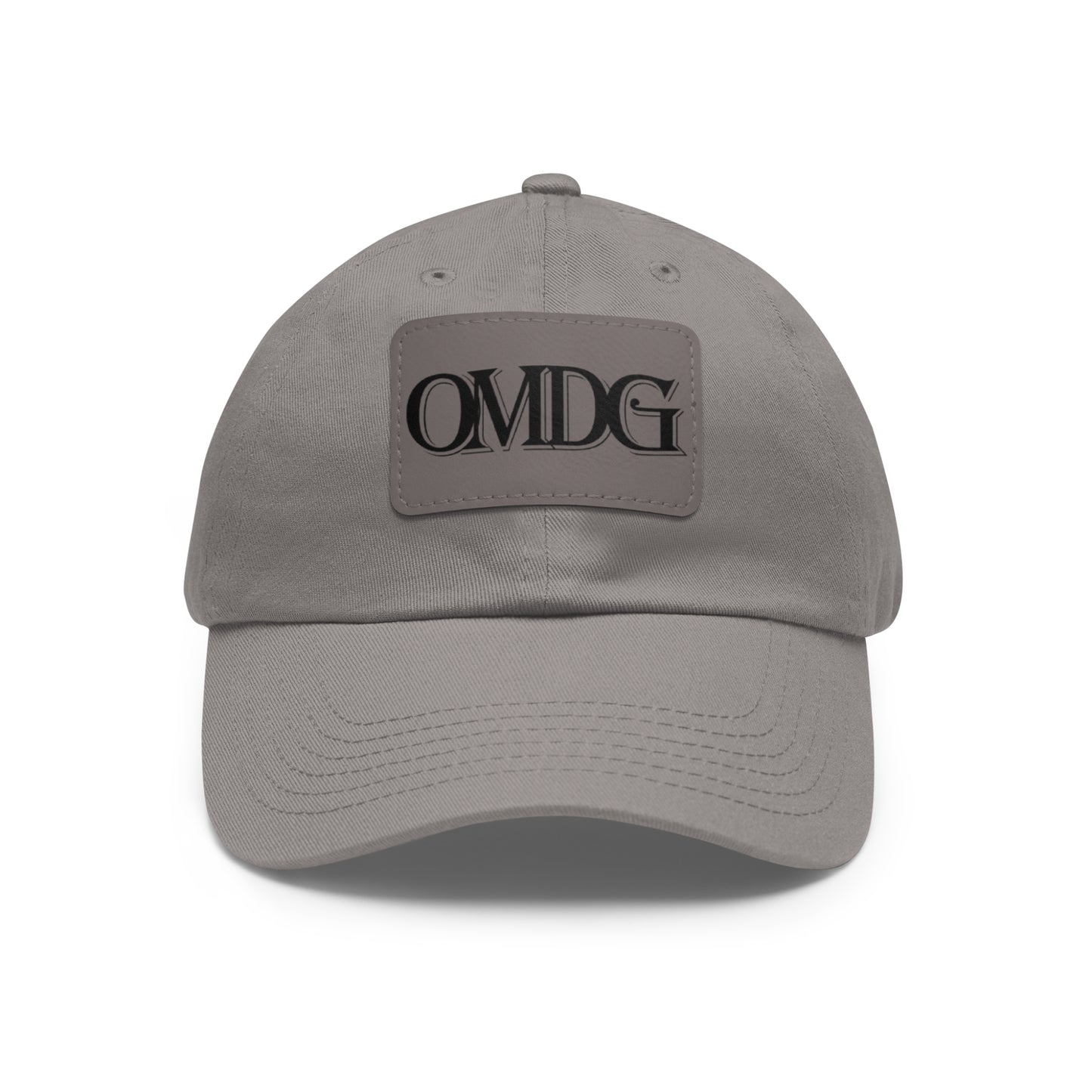 OMDG Black Lettering Leather - Casual and Trendy Accessory for Everyday Wear