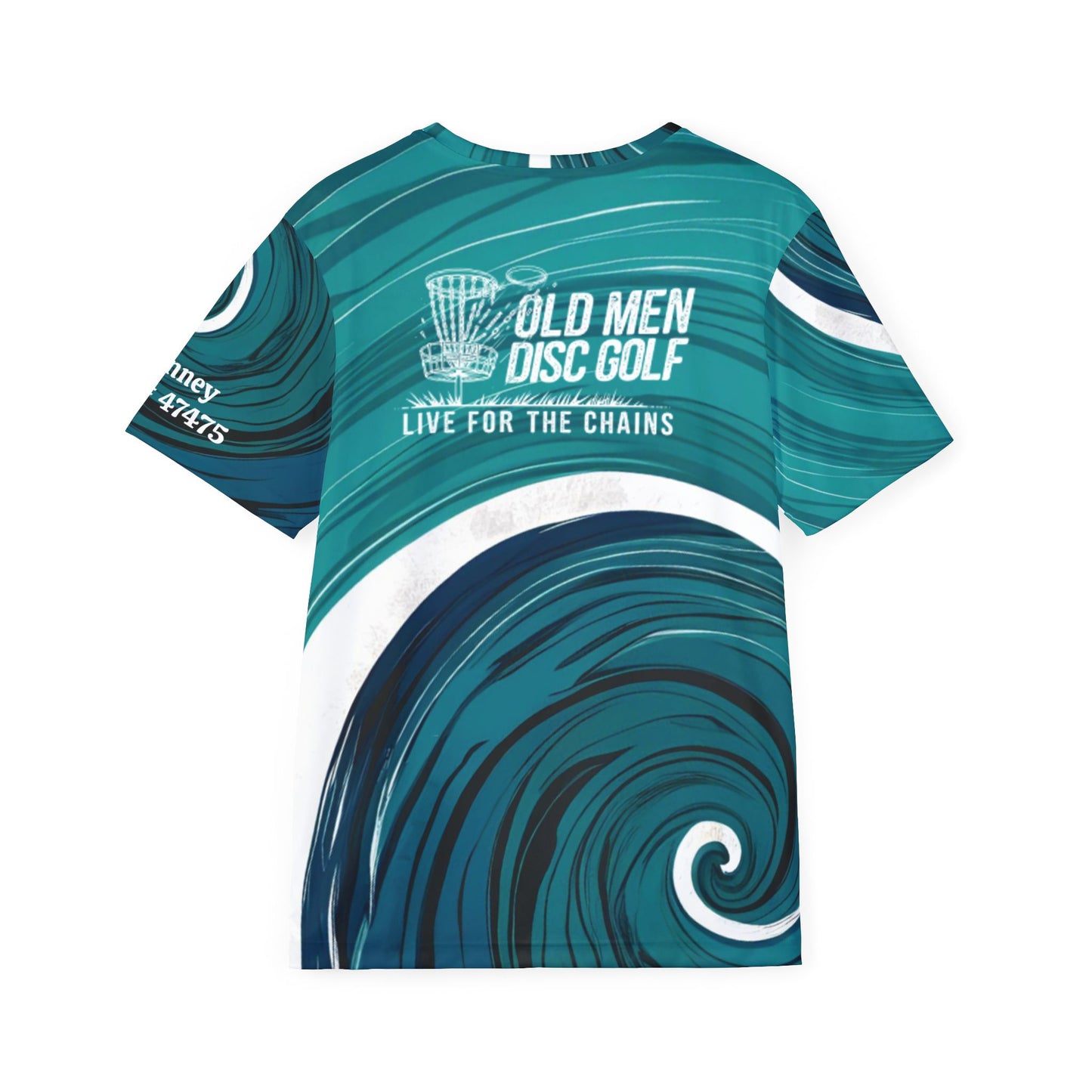 Green Swirl Men's Disc Golf Jersey