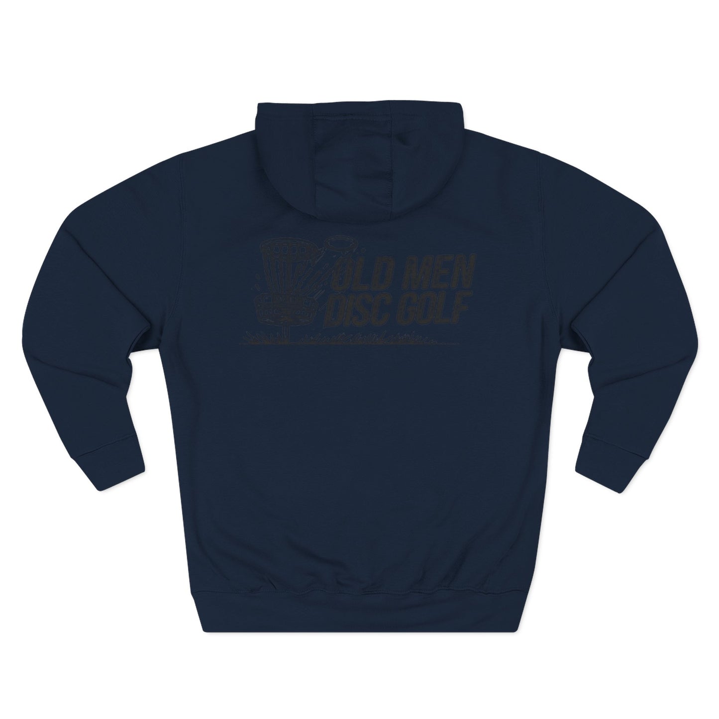 Old Man Kris - Old Men Disc Golf Cozy Three-Panel Fleece Hoodie