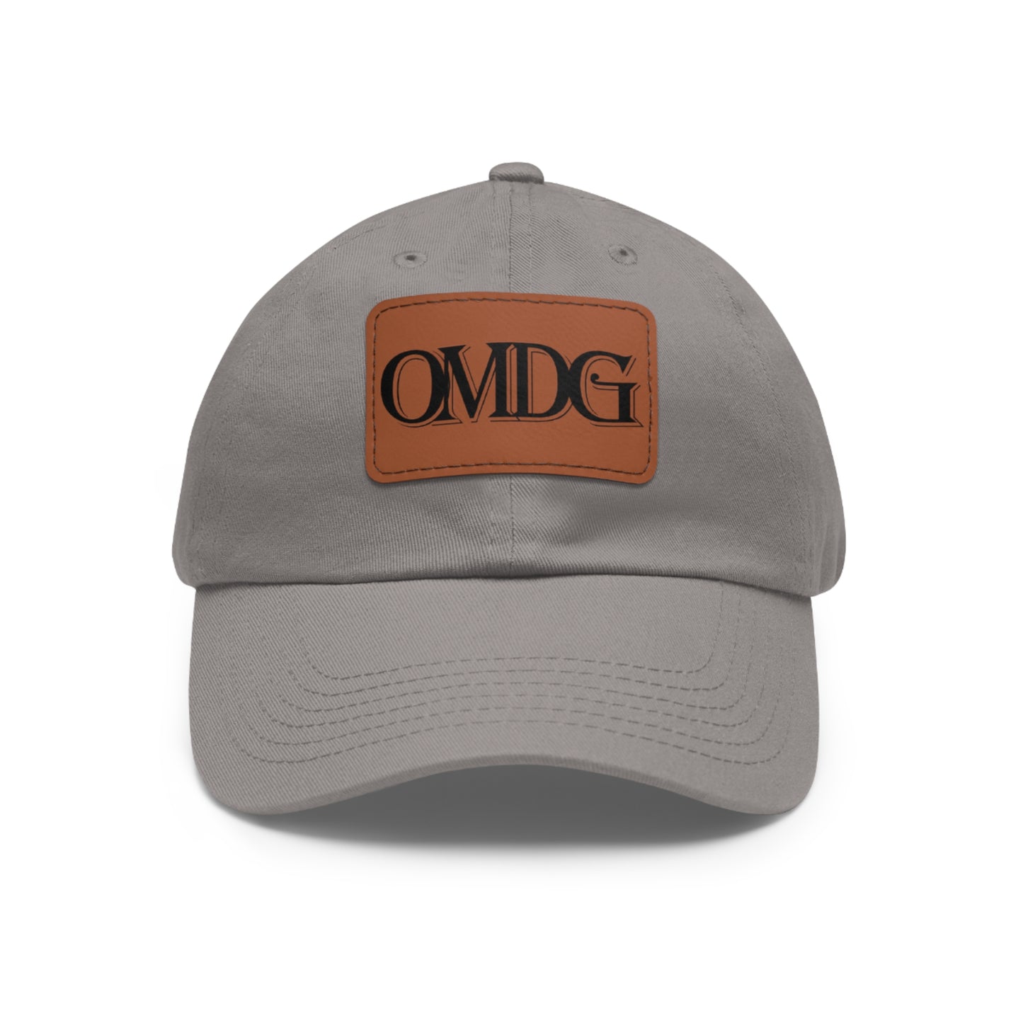 OMDG Black Lettering Leather - Casual and Trendy Accessory for Everyday Wear