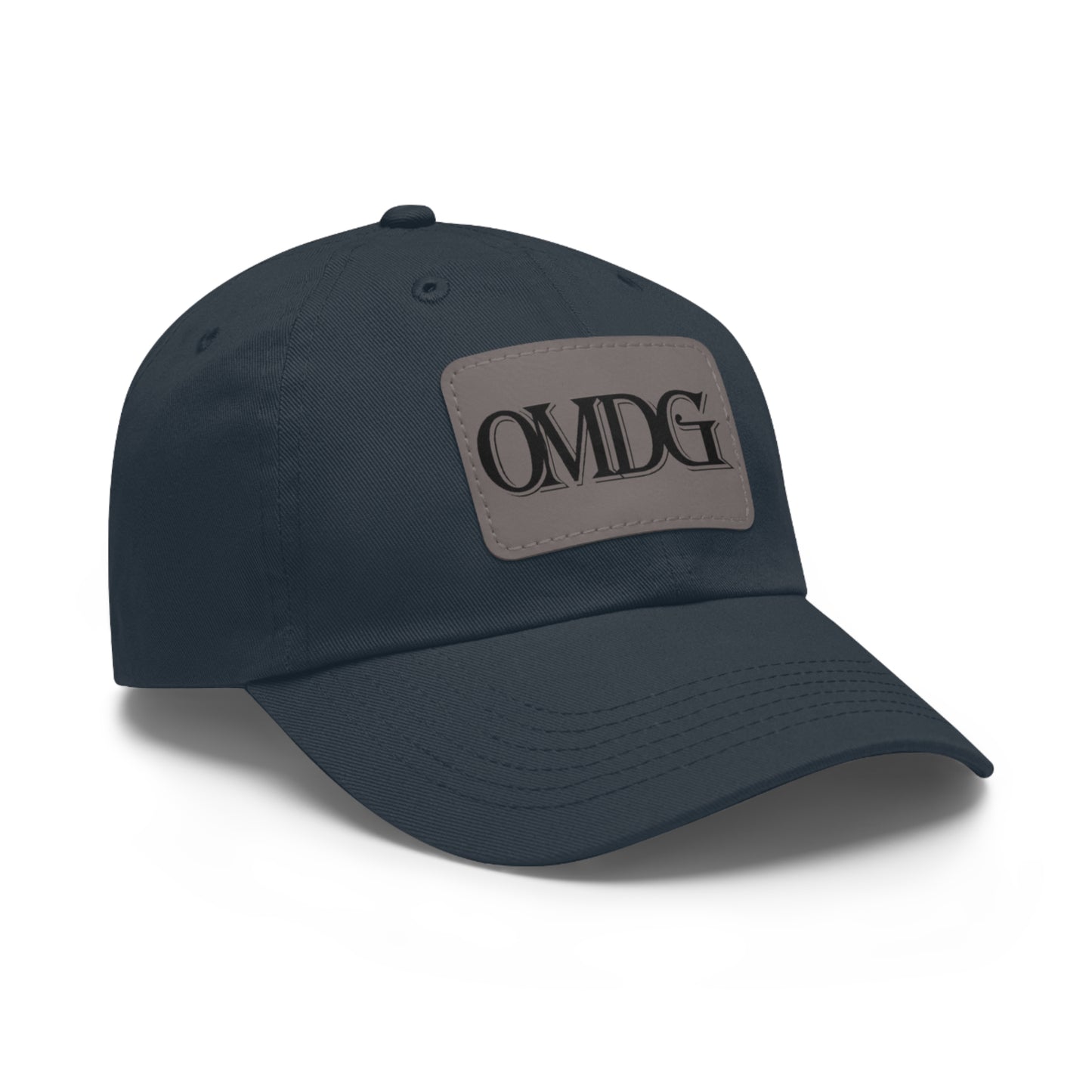 OMDG Black Lettering Leather - Casual and Trendy Accessory for Everyday Wear