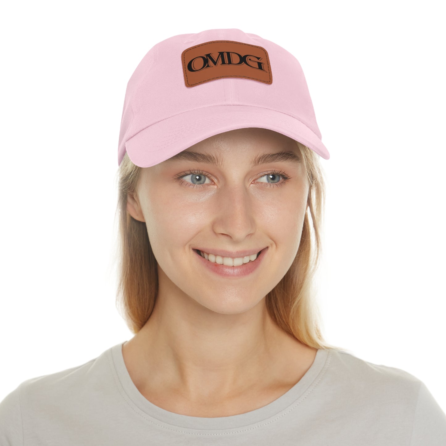 OMDG Black Lettering Leather - Casual and Trendy Accessory for Everyday Wear
