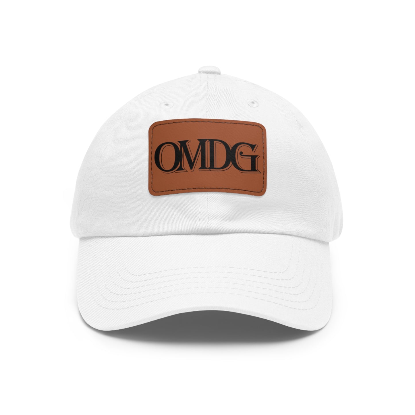 OMDG Black Lettering Leather - Casual and Trendy Accessory for Everyday Wear
