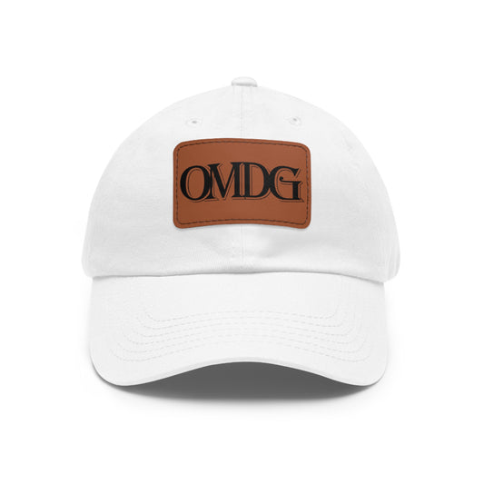 OMDG Black Lettering Leather - Casual and Trendy Accessory for Everyday Wear