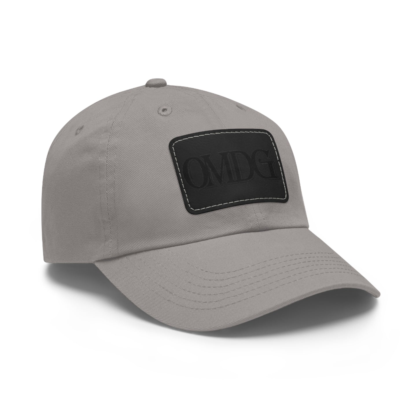 OMDG Black Lettering Leather - Casual and Trendy Accessory for Everyday Wear
