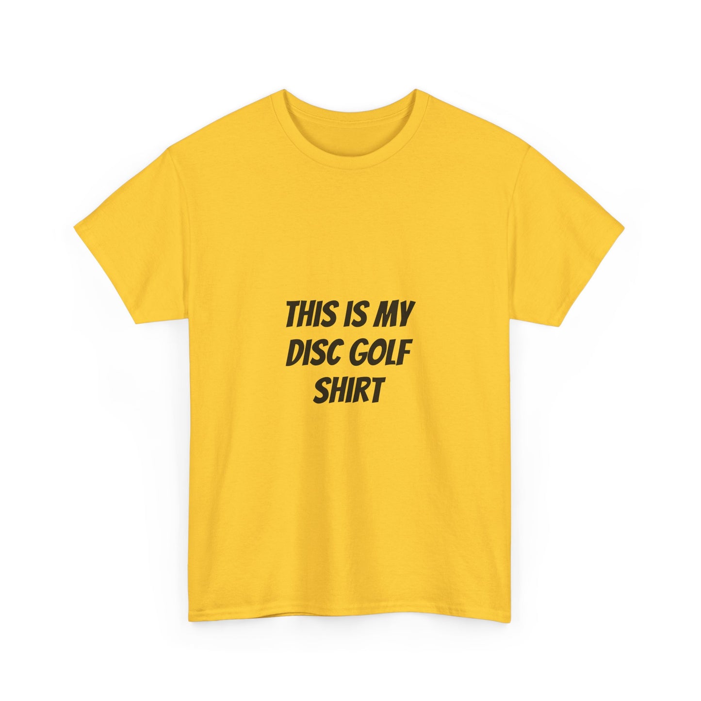 Unisex Heavy Cotton Tee - 'This is My Disc Golf Shirt'