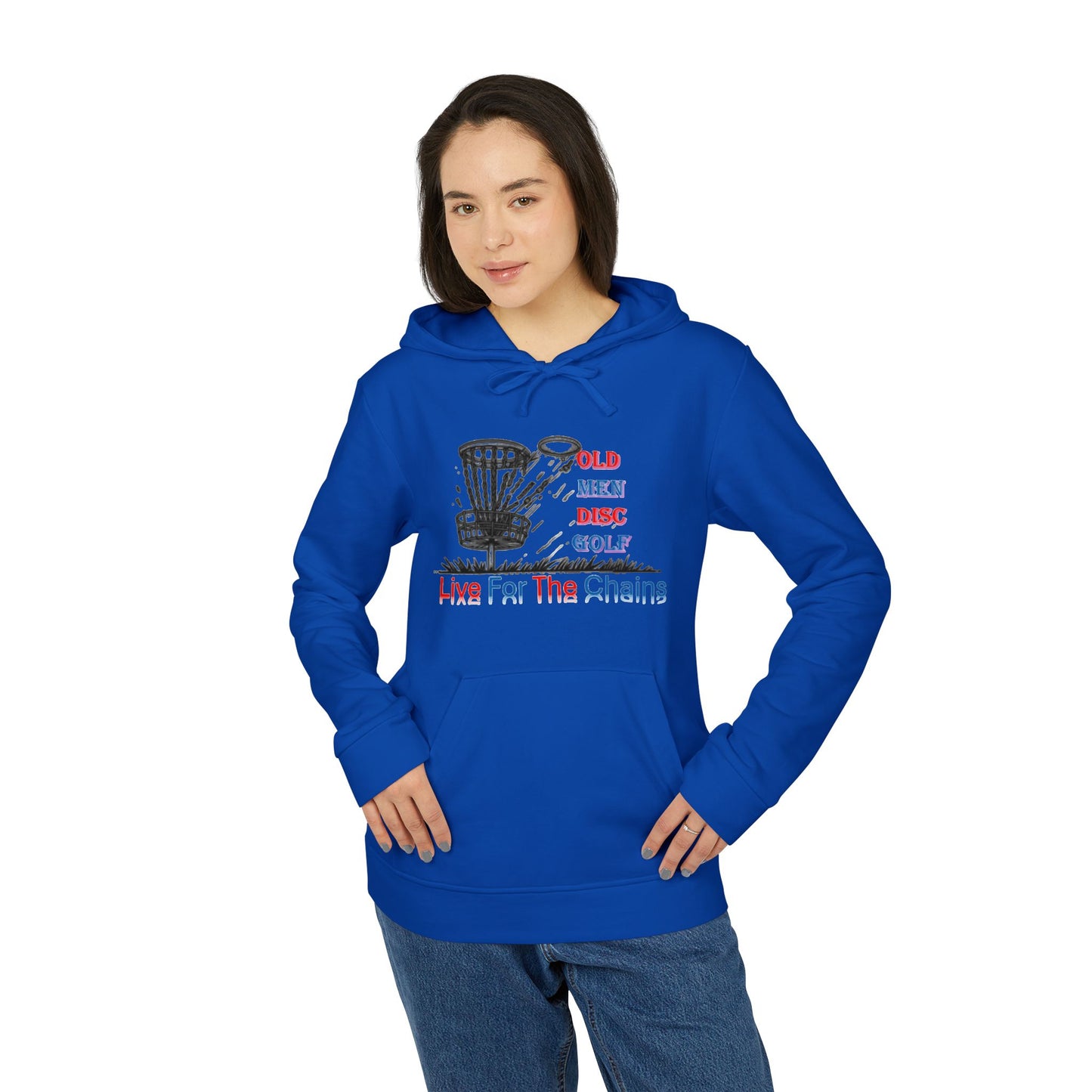 Adidas Unisex Fleece Hoodie - Live For The Chains Disc Golf Apparel