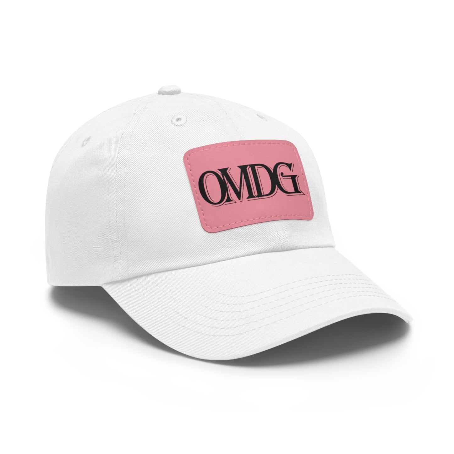 OMDG Black Lettering Leather - Casual and Trendy Accessory for Everyday Wear