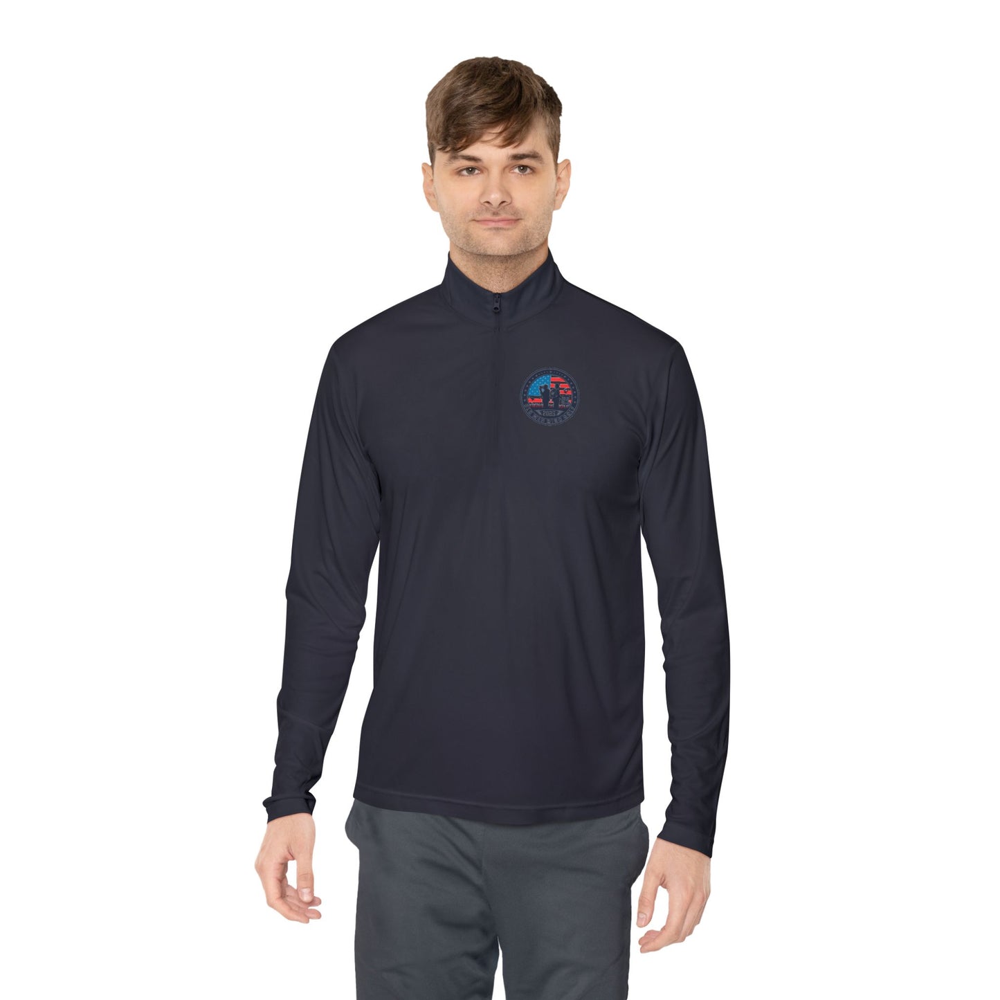 Old Men Disc Golf Unisex Quarter-Zip Pullover