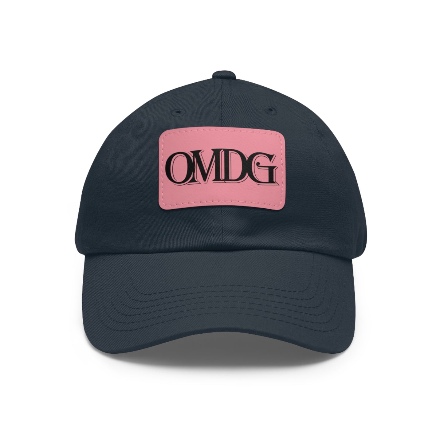 OMDG Black Lettering Leather - Casual and Trendy Accessory for Everyday Wear
