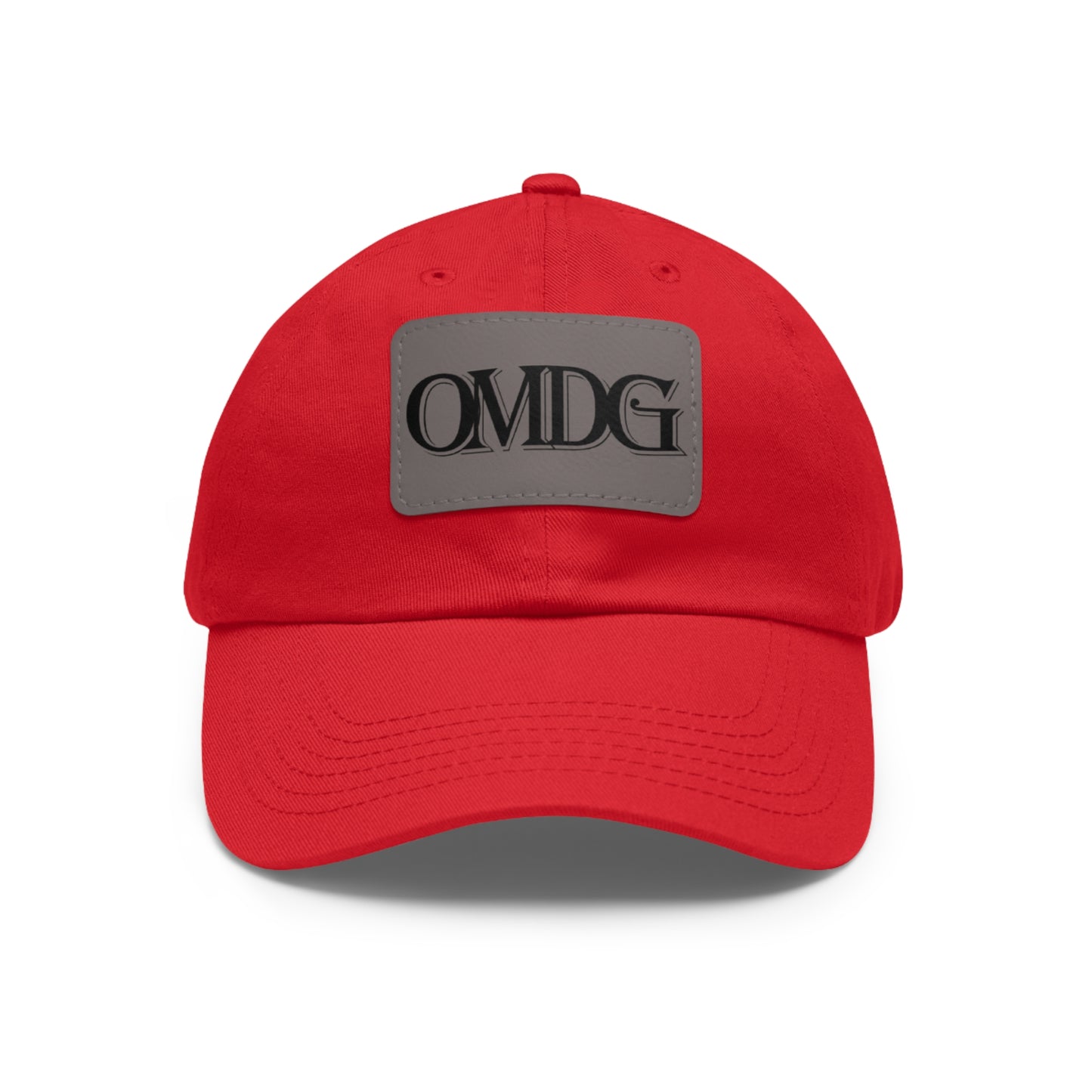 OMDG Black Lettering Leather - Casual and Trendy Accessory for Everyday Wear
