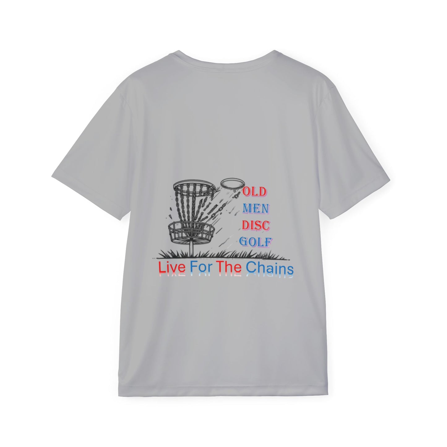 Light Grey Men's Disc Golf Sports Jersey | Live For The Chains