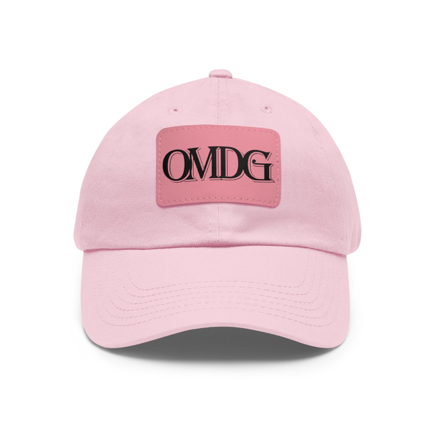 OMDG Black Lettering Leather - Casual and Trendy Accessory for Everyday Wear