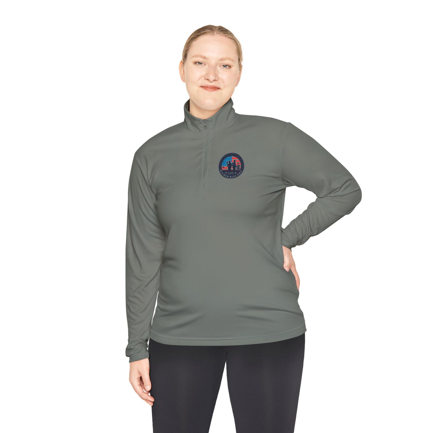 Old Men Disc Golf Unisex Quarter-Zip Pullover
