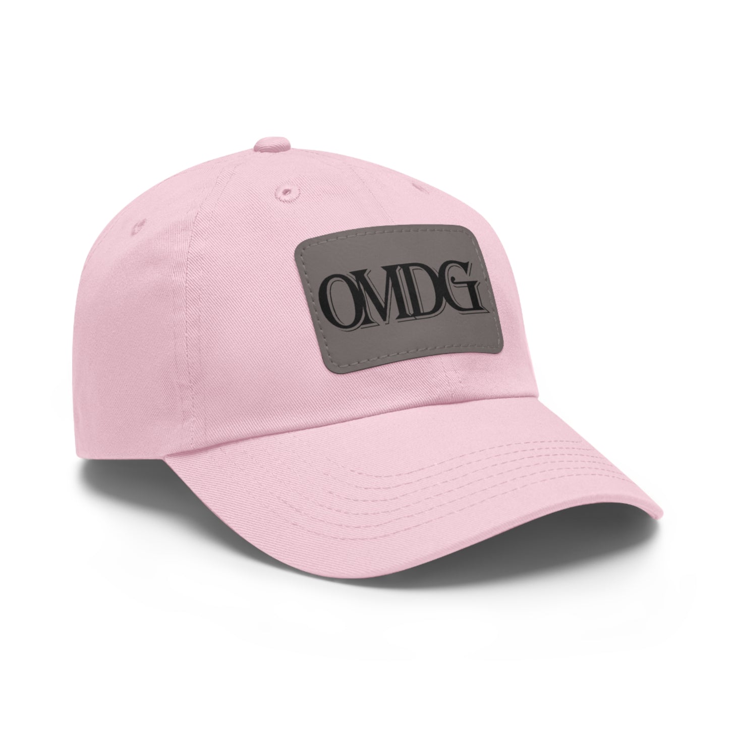 OMDG Black Lettering Leather - Casual and Trendy Accessory for Everyday Wear