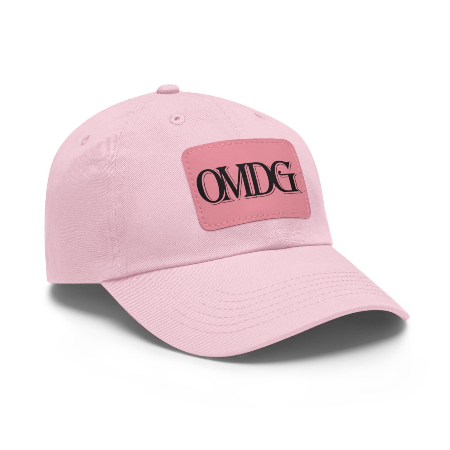 OMDG Black Lettering Leather - Casual and Trendy Accessory for Everyday Wear