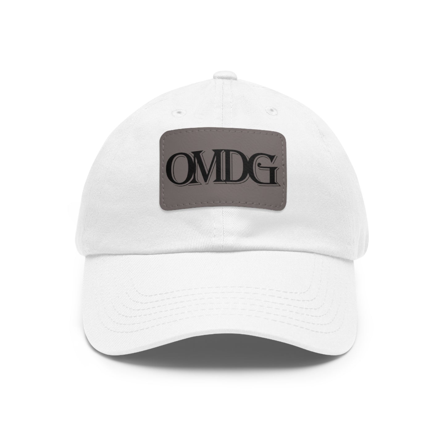 OMDG Black Lettering Leather - Casual and Trendy Accessory for Everyday Wear