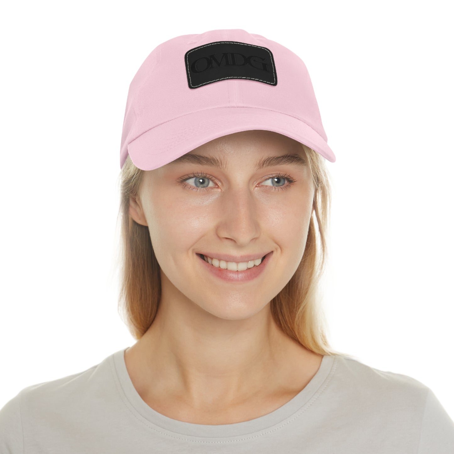 OMDG Black Lettering Leather - Casual and Trendy Accessory for Everyday Wear