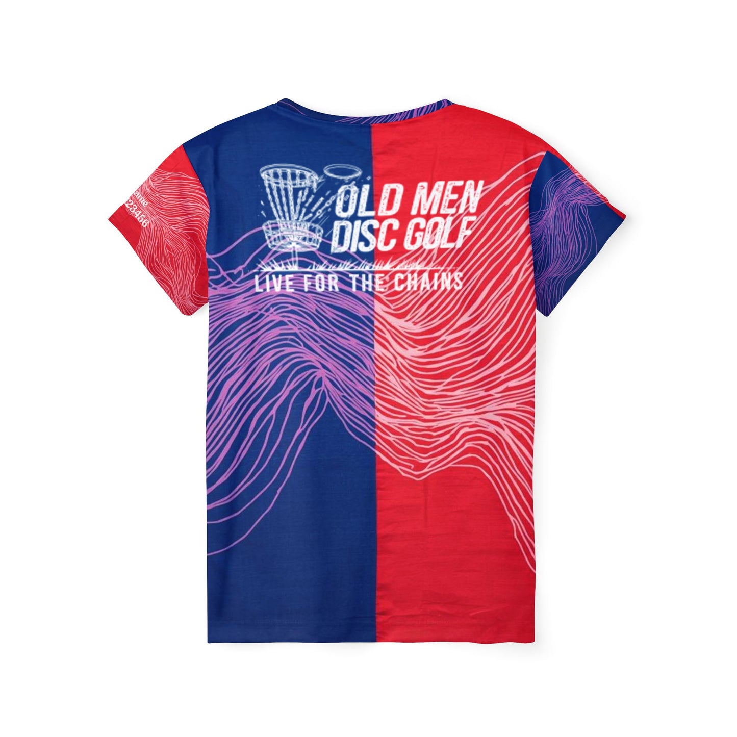 Red and Blue Electrons Women's Sports Jersey