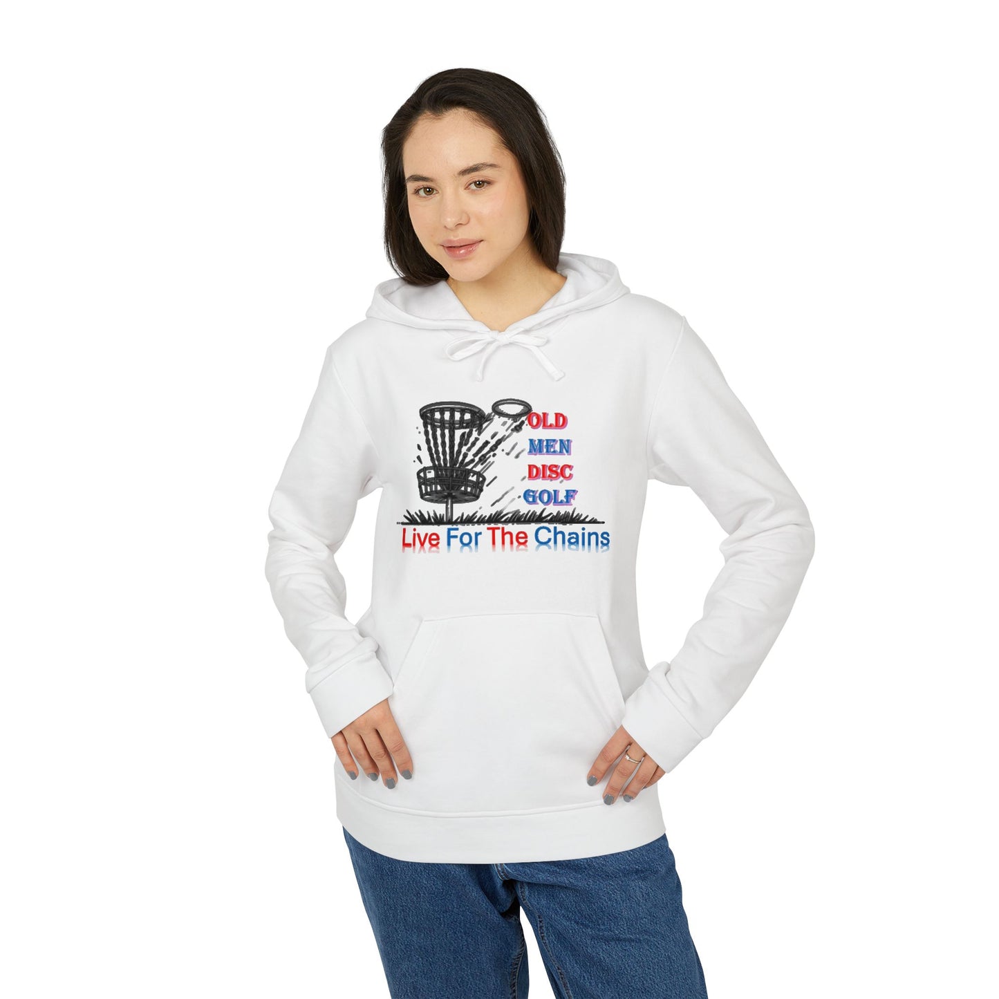 Adidas Unisex Fleece Hoodie - Live For The Chains Disc Golf Apparel